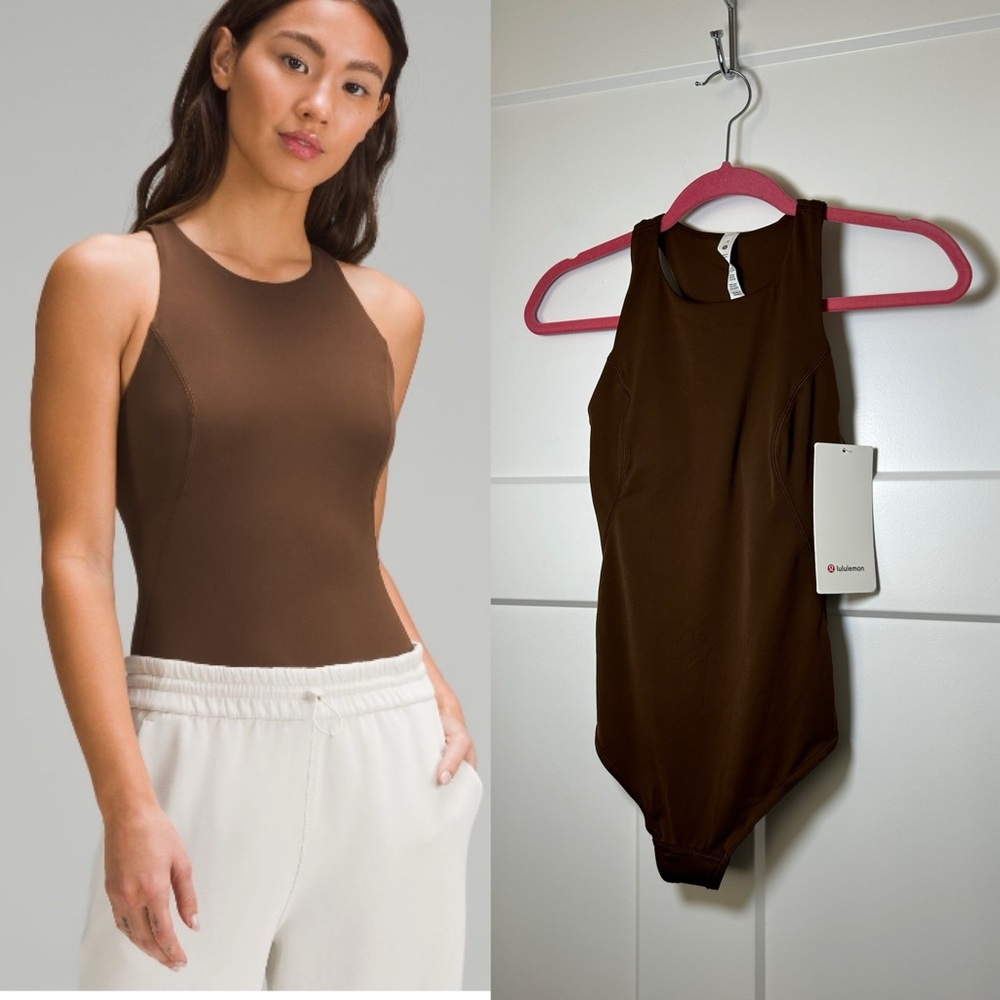 lululemon bodysuit - Java brown size 2 XXS